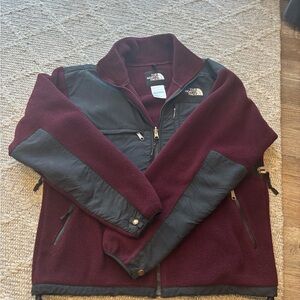 The North Face Men's Maroon and Black Performance Jacket